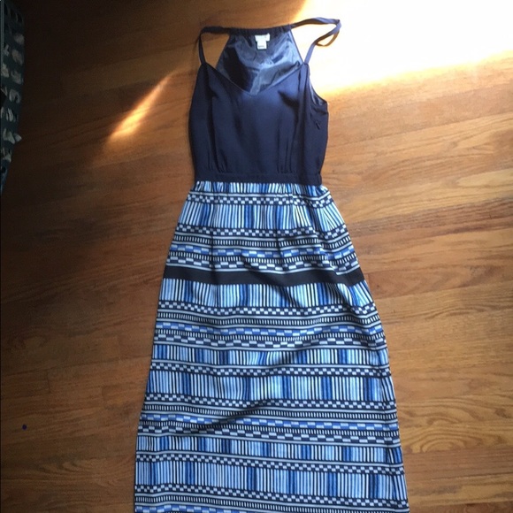 J Crew Factory maxi dress with printed skirt - Picture 6 of 7